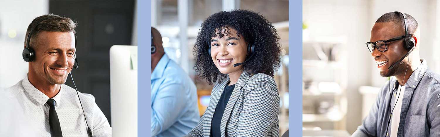 Member of the team on a call